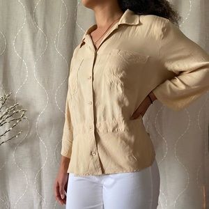 Notations 100% Silk Vintage Blouse